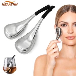 Massager Facial Massage Stick Stainless Steel Ice Globes Face Eyes Neck Spa Cooling Ball for Puffiness Wrinkles,reduce Pores Iammation