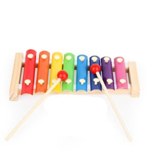 يدوية خشبية تطرح لعبة البيانو للأطفال الآلات الموسيقية كيد xylophone التنمية الخشبية في وقت مبكر الطفولة الألعاب التعليمية FR2498