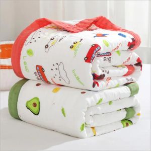 Conjuntos 20 Design Design Inverno 10 Camadas Muslin Cotton Kids Capting Casting Bedding Blain for Childre