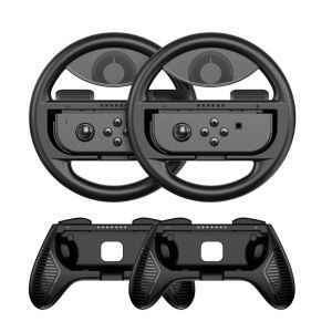 Wheels Lineuvo 4PCS Lewa prawa gra sterownika sterownika Uchwyt uchwyt uchwyt uchwyt Gamepad Joypad dla Nintendo Switch/OLED