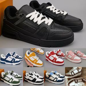 Designer-Trainer Sneaker Männer Schuh Freizeitschuhe Fashion Low Top Schuh Plattform Leder Gummi-Sloe EUR 36-45