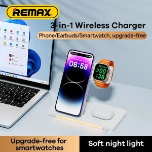 充電器Remaxワイヤレス充電器22Wアップルウォッチ用の折りたたみ折りたたみ磁気磁気iPhone 14 13 12 Pro Max 3 in 1 Dock Station RPW70