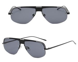 L2028 Модные круглые солнцезащитные очки, очки, солнцезащитные очки, дизайнерский бренд блэк -метал рамка темная 50 -мм стеклянные линзы для мужчин лучше 5209529