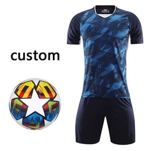 I fan sono in cima alla squadra di tees uniforme da calcio personalizzato Numero di stampa set Nome per adulti e bambini di allenamento di gioco Y240423