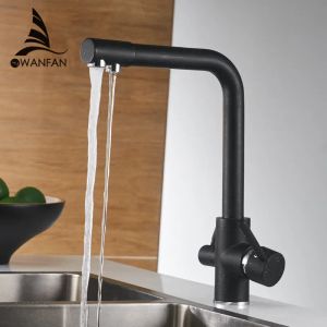 Purifiers Filter Kitchen Faucets Deck Mounted Mixer Tap 360 Rotation With Water Purification Features Mixer Tap Crane for Kitchen WF0175