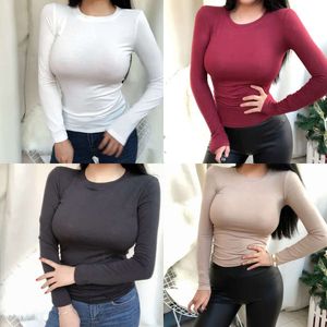 Magliette top sottili donne in stile coreano slim sexy ad alta elasticità t vestiti da donna maglietta femmina femme 220714 s ee