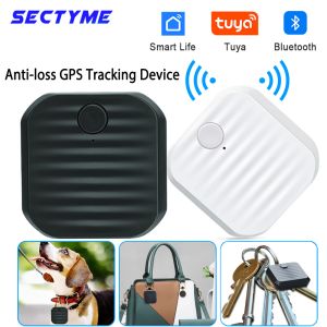 Toys Sectyme Bluetooth Smart Antiloss GPSトラッキングデバイスミニペットチャイルドロケータートラッカーキーおもちゃウォレット電話ワイヤレスキーファインダー