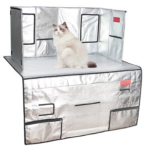 Gabbia Efcat Cat Exhibition Cage Pet Show Cat Beauty Table Straback Schermo