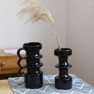 Vasis Insty Style Creative Desktop Ceramic Vase Ornament Abstract Soggiorno Artista Residential Residential Decoration Flower