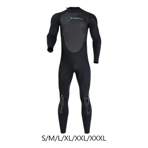 Roupas de banho feminina de roupas de banho integral de maiô de 3 mm de neoprene maiô de mangas compridas mastigas masculinas