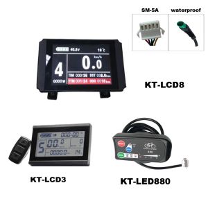 Zubehör ebike 24/36/48/60/72V KT LCD3 LCD8H LED -Anzeige für KT -Controller LCD8 mit SM5A Waterfam Connector Electric Bike Speed Messgerät