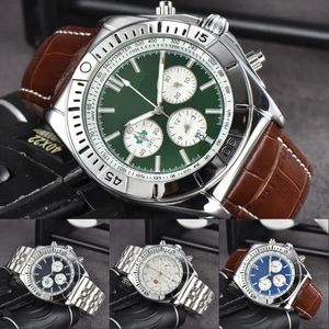 Bei orologi donne di alta qualità navitimer nera marrone marrone cinghia orologio da data orologio da uomo 904l orologio da movimento in acciaio inossidabile RELOJ HOMBRE XB010 C4