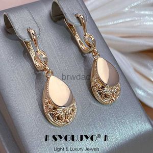 Dangle Shandelier Syoujyo الفاخرة الرجعية القلادة القلادة النسائية الأقراط 585 Rose Gold Color يوميًا متعدد الأغراض مجوهرات رائعة D240323