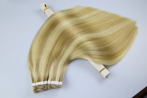 Menschlicher Full -Haarfilm Haare Haarverlängerungen natürliches Traaceless Hair Extensions Tape in menschlichem Haar Europäischer und amerikanischer Mode