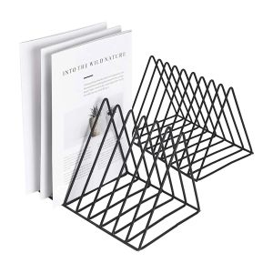 Стойки стойки для винилового держателя, слот Metal Magaine Book Album Display Rack Styly Triangle Desktop Organizer для Home