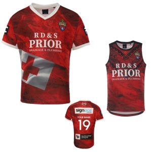 Rugby Tonga Rugby Jersey 2022 2023 Hem Rugby Shirt Tonga Singlet Jerseys Anpassade namn och nummer