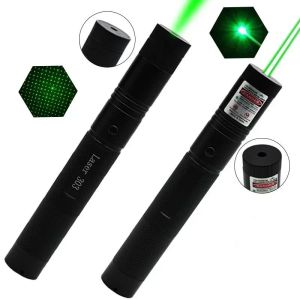 Stift leistungsstärker rotgrüner Laserzeiger 10000 m 5 MW Laser 303 101 Sichtfokus einstellbarer brennender grüner Lazer -Pointer ohne Akku