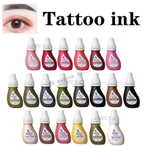 Bläck tatuering bläck ren mikropigmen pigment permanent makeup tatuering pigment ögonbryn läpp pigment mikroblåsande pigment tatueringar material