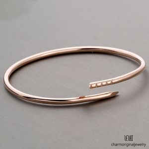 Bracciale bracciale per chiodo sottile per donna braccialetti in argento braccialetti braccialetti braccialetti per braccialetti per donna Braccialetti per donna Bangle d'oro Designer Golder Gioielli