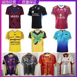 Men Jersey NRL Bordeaux, Berges, Glasgow Braves, Queens, Pepin, Hungria, Barina Rugby camisas