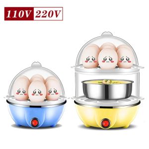 Elettrodomestici 110 V/220V Electric Egg Egg Egg Egg Double Stray Multifunzionale crema pasticcera di uova di mais Mini piroscafo 14 uova Cottura Cottura poca uova