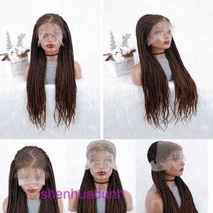 Full lace braided wig with multiple braids