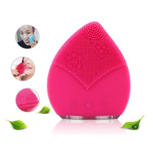 Rengörare Silikon Waterproof Ultrasonic Mini Electric Facial Brush Cleaner Ansiktsskötsel Spa Massager Beauty Tool Device