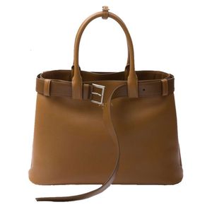 / 24 neue Frauen großer Holzbrauner Leder Schnalle Dekorationsgurt Handtasche Originalqualität