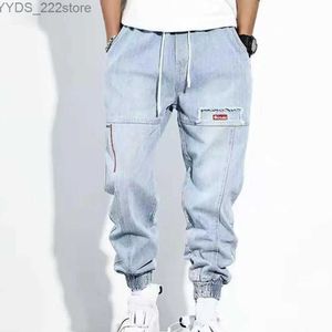 Frauen Jeans 2023 New Street Fashion Hip Hop Cargo Hosen Herren Jeans Elastizität Harlan Jogger Herbst und Frühling Herren Kleidung YQ240423
