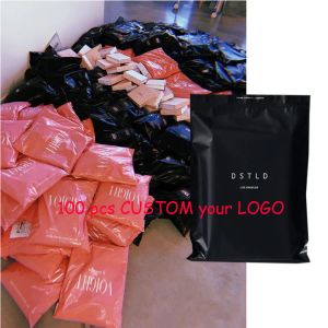 Bags Private Label Eco Friendly Sustainable Tshirt Clothes Packaging Mailing Bag Custom Matte Black Biodegradable Poly Mailer