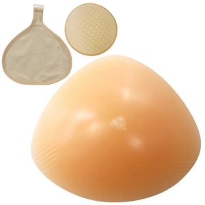 Enhancer 1pc Thick Summer Hook Triangle Silicone Breast Implants Special Fake Breast Concave Bottom Breathable Protective Cover Chest Pad