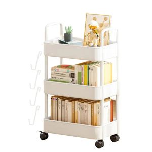 Racks Storage Rack Trolley Multi Tier Snacks Storage Rack With Wheels durable portable Rolling Cart Multipurpose Home Organizing Tool