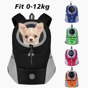 Bags New Double Shoulder Portable Travel Backpack Outdoor Pet Dog Carrier Bag Pet Dog Front Bag Breathable Mesh Cat Shoulders Bag