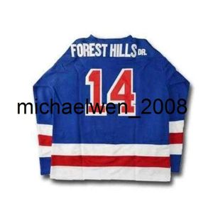 Kob Weng J.Cole＃14 Forest Hills Drive Hockey Jerseysステッチニューヨークの男性Sステッチカスタム番号名ジャージ