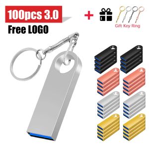 Drives 100pcs/Lot Pen Drive3.0 4GB 8GB 16GB USB Flash Drive Бесплатный логотип USB Flash Memori