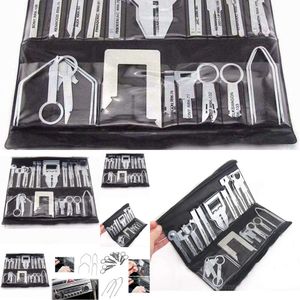 New New Universal 38pcs Car Audio Stereo Fix IT CD Player Radio Removal Repair Kits with Sturdy Pouch Auto Door Panels Interior Disassembly Tool