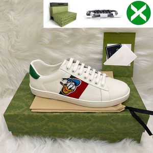 Męskie buty damskie pszczoły Ace Sneakers niskie swobodne buty z pudełkiem Sports Trenerów Designer Tiger Haftowane Czarne białe zielone paski Jogging Wamiaraż Zapato 40