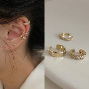 Clipes delicados zircão de brincos de clipe fofo feminino manguito de orelha feminina sem piercings ouvidos de cartilagem para mulheres jóias de moda