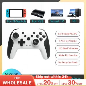 Gamepads gaminja ns009 bluetooth oyun denetleyicisi nintendo anahtar konsolu PS3 PC pencereleri için kablosuz gamepad 10 çift titreşim joystick