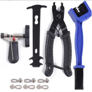 Tools Bicycle Chain Tool Set Mountain Bike Chain Caliper Chain Cutter Chain Removal Tool Magic Clasp Pliers Tool Bike Tool