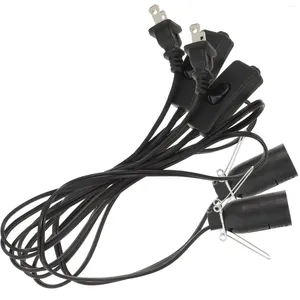 Dekorative Blüten 2 Stcs E12 Salzlampendraht Kristallbuchse Lichtzubehör Stecker Auslass Stromkabel PVC Himalayan