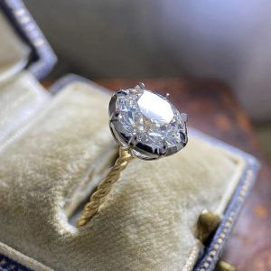 バンドHuitan Simple Design Women WeddingRings Twoing Fashionable Engagement Proposal Rings for Girlfriend Party Luxury Jewelry Hot