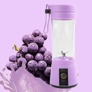 Entsafter 2024 Neue tragbare elektrische Fruchtsaft Summer Personal Mini Flasche Home USB 6 Klingen Juicer Cup Machine für Küche