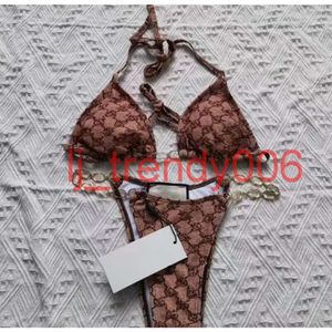 Designer Bikinis Sets Woman Sexy Swimsuit Luxury Metal Letter Chain Bikini Summer Swimwear Arda