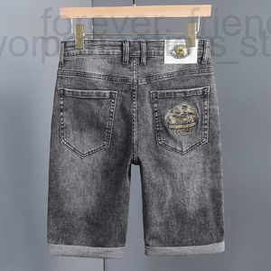 Herren Jeans Designer Europäische Cowboy-Shorts Männer 5-Punkte-Sommer-Dünne Leggings Mode Stickerei vielseitige Straße Hose vwl2 gbla zntw