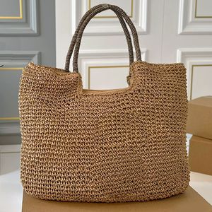 고급 디자이너 가방 고품질 토트 핸드백 뜨개질 가방 여름 해변 대용량 쇼핑 가방 겨드랑이 가방