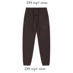Essentialspants Designer Sweatpants Mens Women Pants Trousers Loose Jet Black Elongated Drawstrings Elastic Ankle Hem Side Seam Pockets Sweatpant Essencial 464