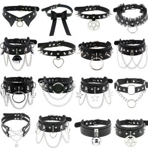 Colares Diezi Moda Diezi Torques doces colar Gothic Chain Chain Chaker Colar Colar Colar para homens Jóias de cadeia corporal