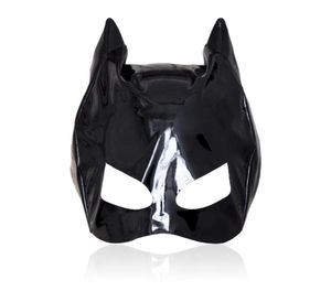 Massage Cosplay Adult Sexy Love Games Fin Patent Leather Mask Sexy Toys for Woman Fetish Mask Bondage Hood Erotic Sexy Products4041174