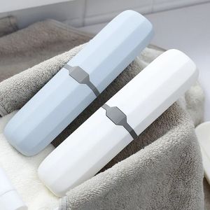 Taşınabilir diş fırçası koruyucu plastik seyahat kampı diş fırçası saklama kutusu kapak diş fırçaları tüp kapak kılıfı aksesuarı